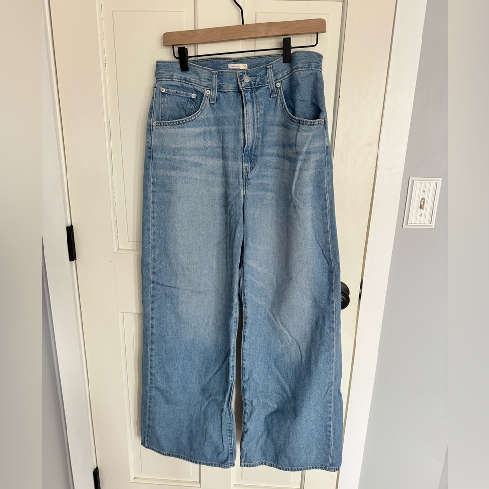 Levi's Light Blue Wide-Leg Jeans